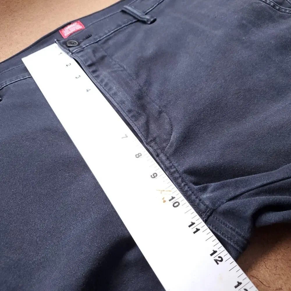 Levi's XX Chino Standard Taper Pants Men 34x30 Black Stretch Workwear Streetwear